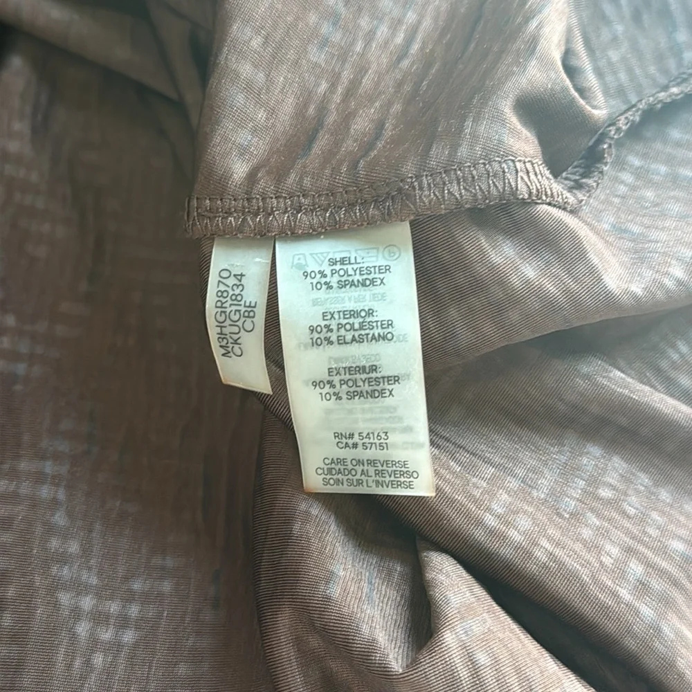 Calvin Klein Women's Elegant Textured Velvet Brown Midi Skirt NWT